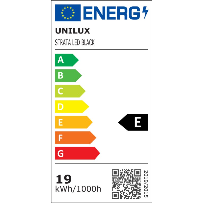 UNiLUX Lampe de bureau LED STRATA, pince de table, noir, 19W
